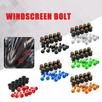 5mm 10PCS M5 Windscreen Windshield Bolts Screw Kits For Kawasaki Ninja ZX-10R ZX10R ZX 10R 2011 2012 2013 2014 2015 ZX-6R ZX6R