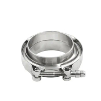 Universal 2.5" Inch Stainless Steel V-Band Turbo Pipe Exhaust Clamp Vband