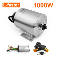 MY1020 High Speed DC Brushless Motor with Throttle Controller, E-Bike Scooters, Go-Karts, 1000W