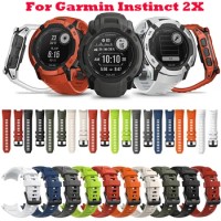 Watch Straps For Garmin Instinct 2X Watchband Official Silicone Replacement Wristband Correa Bracelet Quick Release Accessories