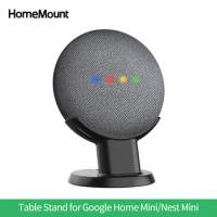 Homemount Table Stand for Google Home Mini / Nest Mini Voice Assistants Desktop Pedestal Holder Saving Space Mounts Bracket