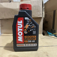 OLI MOTUL SCOOTER POWER LE 5W-40 1LITER . OLI MOTOR MATIC