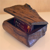 詩瑪哈東南亞風格實木木雕擺件名片盒桌面裝飾創意收納盒個性裝飾
