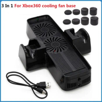 XBOX 360 Cooling Fan Base For Xbox 360 Slim Console Cooling Dock Station Bottom Stand Fan Cooler Charger Cooler Stand X Box