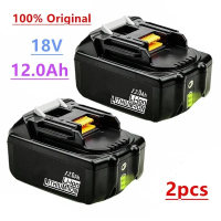 100% Original For Makita 18V 12000mAh Rechargeable Power Tools  LED Li-ion Replacement LXT BL1860B B