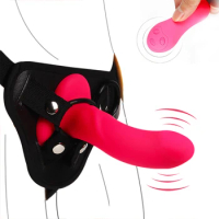 10 Speed Strap on Dildo Vibrator Panties for Women Lesbian Vibrating Dildo Strapon Penis Sex Machine Anal Plug Sex Vibrator Belt