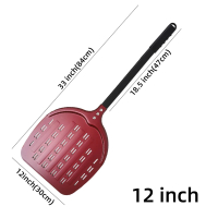 12 13 14Inch Pizza Peel Long Handle Turning  Aluminum Pizza Turner Nonstick Baking Tool Perforated P