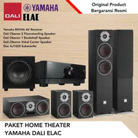 Paket Home Theater Yamaha RXV4A AV Receiver Dali Oberon 5 Floorstanding speaker Dali Oberon 1 Booksh