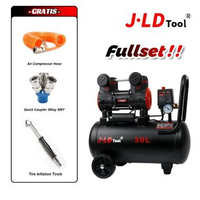SKY - JLD 1HP 30L Oilless Air Compressor Silent Kompresor Angin Mini Listrik Tanpa Oli Air Chuck Set