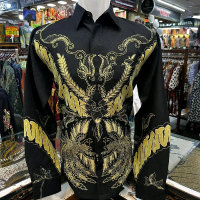 KEMEJA BATIK DOBBY SOLO LAPIS FULL TRIKOT WAFER PREMIUM THAMRIN CITY