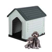N Plastic Pet Kennels Waterproof Detachable Outdoor Indoor Dog House with Door Suitable for All Seasons