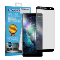 CITY BOSS for Samsung Galaxy J4+ / J6+霧面防眩鋼化玻璃保護貼-黑