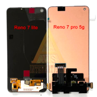 Original AMOLED For Oppo Reno7 Pro 5G LCD PFDM00 Display Display+Touch Panel Digitizer For Oppo Reno 7 lite LCD Frame CPH2343