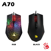 【血手幽靈Bloody Abedless】A70 Matte black / RGB 極速電競滑鼠 送永久激活卡 Matte black (A70)