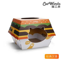 全城熱賣 - QZee漢堡貓窩貓工房麥當勞同款加強版寵物紙箱巨無霸貓抓板抖音款