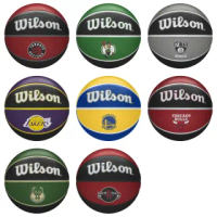 【WILSON】Wilson NBA Team 籃球 7號 隊徽球 耐磨 橡膠 室外 勇士 湖人 公牛(WTB1300XBGOL)