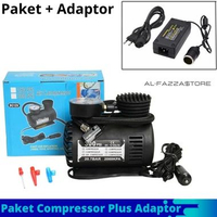 SKY - Compressor Mini Listrik Dc 12V Mini Kompressor Angin+Adaptor AutoPump Pompa Angin Ban Mobil El