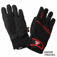 SNOWTRAVEL SKI-DRI防水透氣科技保暖棉手套(黑色)