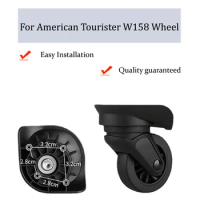 For American Tourister W158 Luggage Wheel Trolley Case Wheel Pulley Sliding Casters Universal Wheel Repair Slient Wear-resistant