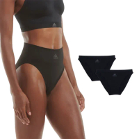 【adidas 愛迪達】W LOW RISE BIKINI 2 PAIRS 女士低腰貼合內褲二入組