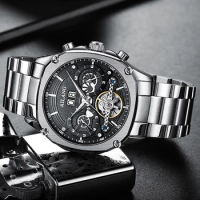 AILANG Men's Tourbillon Mechanical Automatic Watch Men Fashion Watches Luxury Waterproof Luminous Wristwatch Relogio Masculino