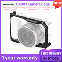 NEEWER CA003 Camera Cage for Sony ZV-E10 Multiple Mounting Points Universal Arca Type QR Plate Base Dual Directional Shooting