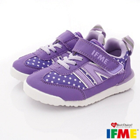 ★IFME日本健康機能童鞋-超輕量滿版點點機能鞋IF22-870701紫(中小童段)