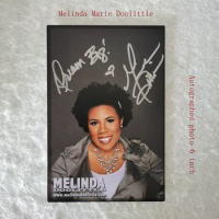 Melinda Marie Doolittle Autographed photo 6 inch American singer who finished as the third place finalist on the sixth season o