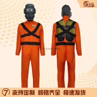 Halloween Cosplay Costume Fireman Costume Fire Game Suit Firefighter Costumes Jumpsuit