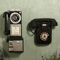 掛飾 壁掛 擺件-美式做舊復古電話居家擺飾用品2款73a7【獨家進口】【米蘭精品】