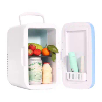 8L Portable Mini Refrigerator Electric Single Door Small Car Fridge Skin Care Cosmetic Compressor Freezer Box for Home Car