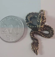 Bandul kalung liontin patung naga raja