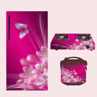 WALLPAPER STIKER 3 PCS/WALLPAPER STIKER KULKAS 1 PINTU STIKER KOMPOR GAS 2 TUNGKU DAN STIKER MAGICOM