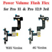 1Pcs OEM Power Volume Button Switch Flash Flex Cable Ribbon For IPad Pro 11 1st 12.9 Inch 3rd Gen 2018 4G WiFi Replacement Parts