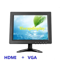 4:3 Aspect IPS 9.7 Inch LED Monitor 1024X768 build in Speaker Mini Monitor with HDMI-compatible and VGA for PC Raspberry Pi