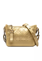 Chanel 二手香奈兒小號金屬羊皮 Gabrielle 斜背包