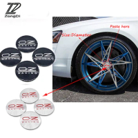 ZD 4X Car Styling O.Z Tire Wheel Center Hub Cap Cover Sticker For Ford Focus 2 3 Fiesta Mondeo Ranger Kuga Seat Leon Ibiza Lexus