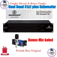 Equaliser Eq Audiovoice av232Sub plus subwoofer 31x2 Graphic channel