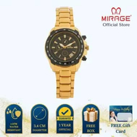 Mirage Jam Tangan Wanita Analog 8904 L Gold Original Stainless Plat Hitam