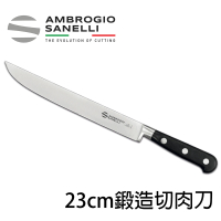 【SANELLI 山里尼】CHEF 鍛造切肉刀 23CM(158年歷史、義大利工藝美學文化必備)
