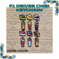Formula 1 F1 Driver Chibi Keychains (DIRECT UV PRINT) Keychain Cute Perfect for [Office/Casual/Weeke