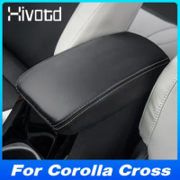 Car Center Console Armrest Box Leather Mats Protective Pad Cover Parts For Toyota Corolla Cross 2021-2024 Interior Accessories