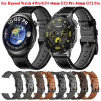 22mm Leather Strap For Huawei Watch 4 Pro GT4 GT3 Pro GT2 46mm Smartwatch Band Bracelet For Huawei Watch GT 4 3 2 2e Wristband