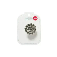 Ballin Bros Wanita Lupin Brooch 2.5cm x 2.5cm Gold - Silver gold