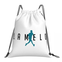 LaMelo Ball - Charlotte North Carolina - Hornets Basketball Backpacks Portable Drawstring Bags Shoes Bag BookBag For Travel