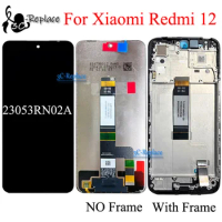 6.79 inch Black For Xiaomi Redmi 12 23053RN02A LCD Display Touch Screen Digitizer Assembly Replacement / With Frame