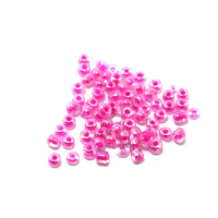 Round 4mm 600g/lot Fuchsia Glass Seed Beads