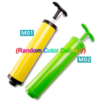 1Piece Compressed Vacuum Air Pump Plastic Manual Space Saver for Seal Bag Color Random