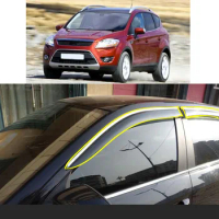 Sticker Plastic Window Glass Wind Visor Rain/Sun Guard Vent For Ford Kuga Escape 2004 2005 2006 2007 2008 2009 2010 2011 2012