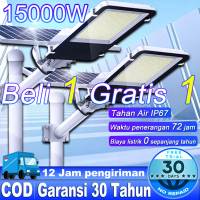 [Garansi 1 tahun]Lampu Tenaga Surya Lampu Jalan Tenaga Surya Outdoor Matahari 15000W LED Sensor Gera